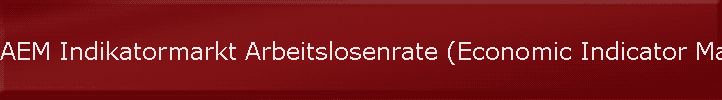 AEM Indikatormarkt Arbeitslosenrate (Economic Indicator Market Unemployment Rate)