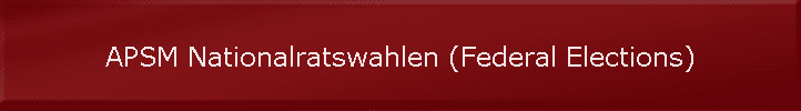 APSM Nationalratswahlen (Federal Elections)
