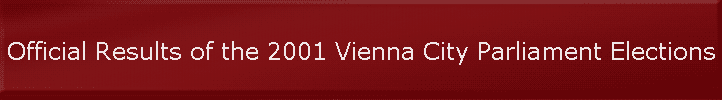 Official Results of the 2001 Vienna City Parliament Elections